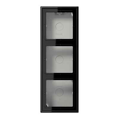 Caja de superficie. triple LS color negro