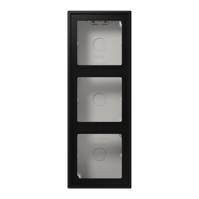 Caja superficie. triple LS color negro mate