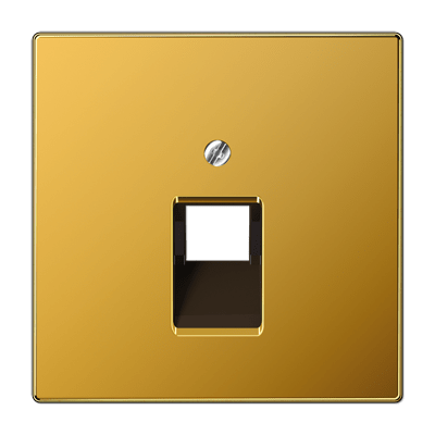 Placa central telef. LS color oro