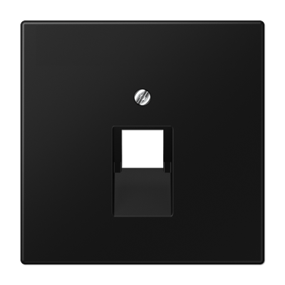Placa central telef. LS color negro mate