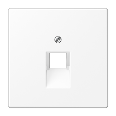 Placa central telef. LS color blanco mate