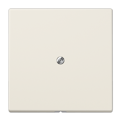 Placa con salida cable LS color blanco
