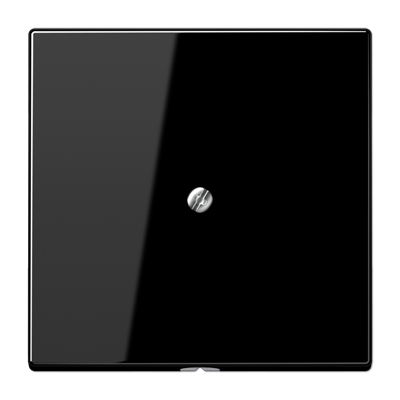 Placa con salida cable LS color negro
