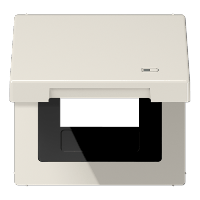 Tapa abatible retroceso simb. USB LS bl.
