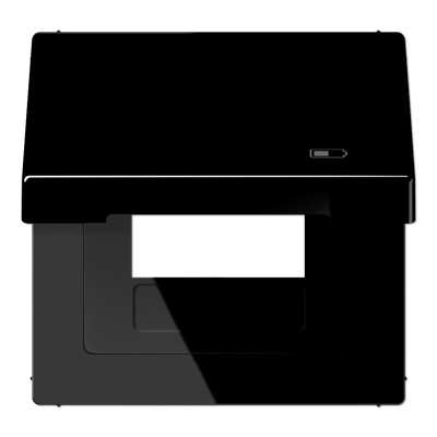 Tapa abatible retroceso simb. USB LS color negro