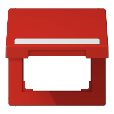Tapa abatible retroceso simb. LAN LS color rojo