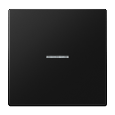 Tecla simple c/ visor LS color negro mate