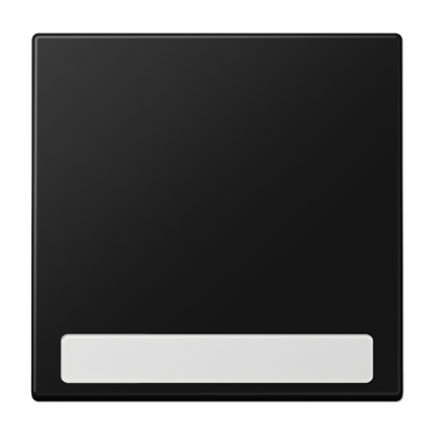 Tecla simple con visor/inscr LS color negro mate