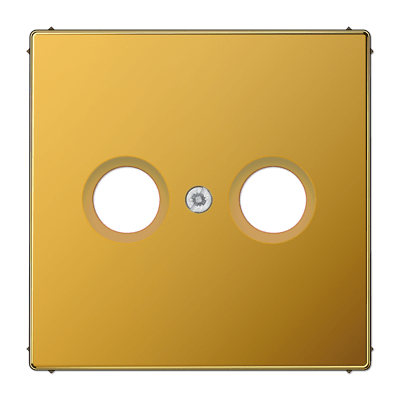 Placa toma TV. LS color oro