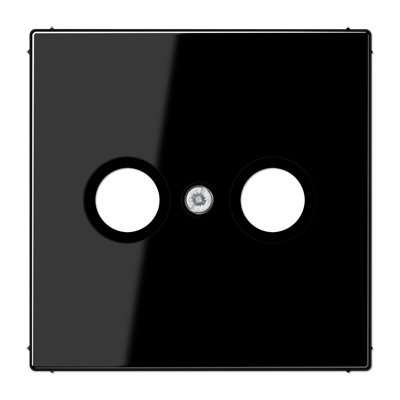 Placa toma TV. LS color negro