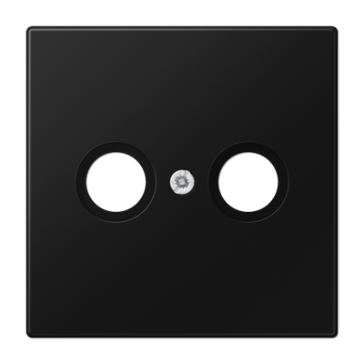 Placa toma TV. LS color negro mate