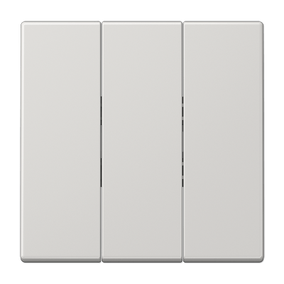 Tecla triple LS color gris claro