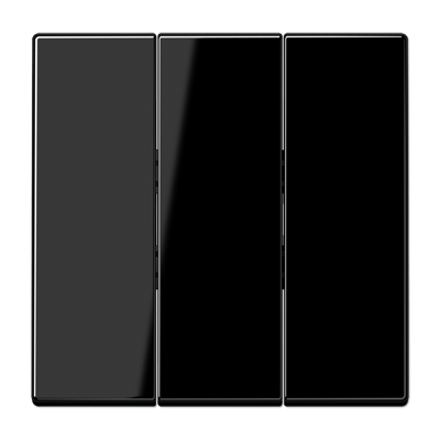Tecla triple LS color negro