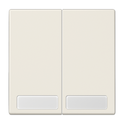 Tecla doble inscr. LS color blanco