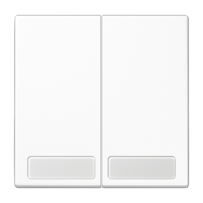 Tecla doble inscr. LS color blanco alpino