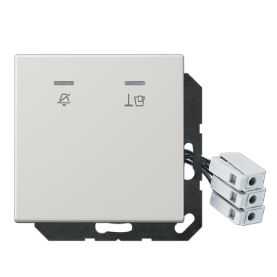 Placa hotel c/ LED, exterior LS gris cl