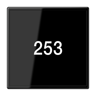 Placa cri. Señalización LED. LS color negro