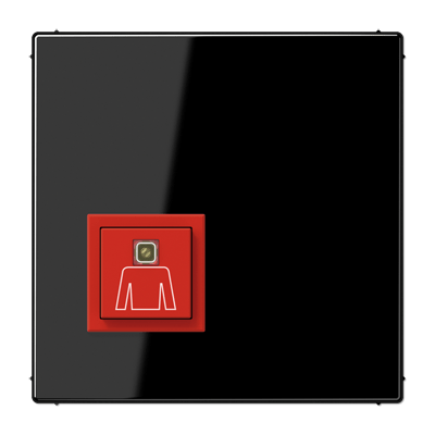 Pulsador llamada emergencia. LS color negro