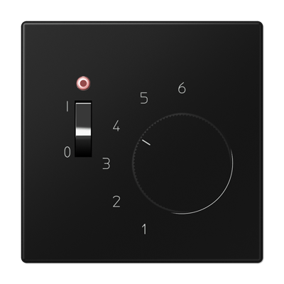 Termostato AC 230 V LS color negro mate