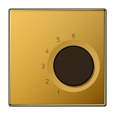 Termostato conmutador. AC 230V. LS color oro