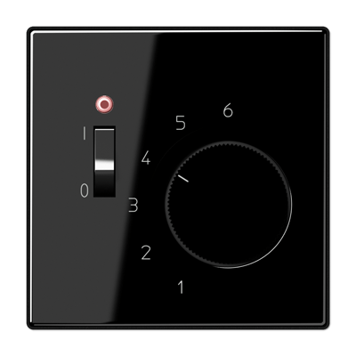 Termostato calef. AC 24V. LS color negro