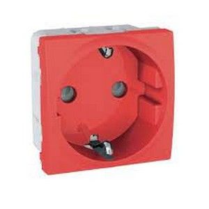 Tomas de corriente ancho 250V Bipolar con toma tierra lateral 16A 250V con protección infantil