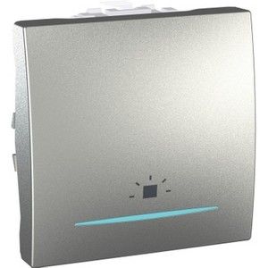 Pulsador Luz LED localizacion color aluminio