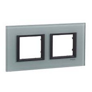 Marco Unica Class de 2 elementos color gris cristal