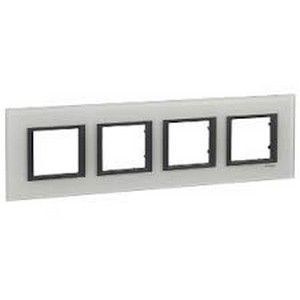 Marco Unica Class de 4 elementos color blanco cristal
