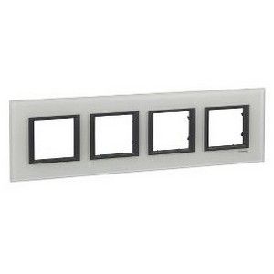 Marco Unica Class de 4 elementos color gris cristal