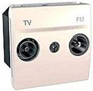 Toma TV-FM. Final color marfil