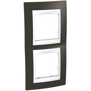 Marco vertical Plus de 2 elementos Blanco polar / Cacao