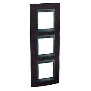 Marco de 3 elementos Vertical Wengué [Ref:.U66.006V 2M3] - Schneider Electric