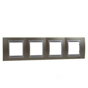 Marco de 4 elementos Cobre [Ref:.U66.008.096] - Schneider Electric