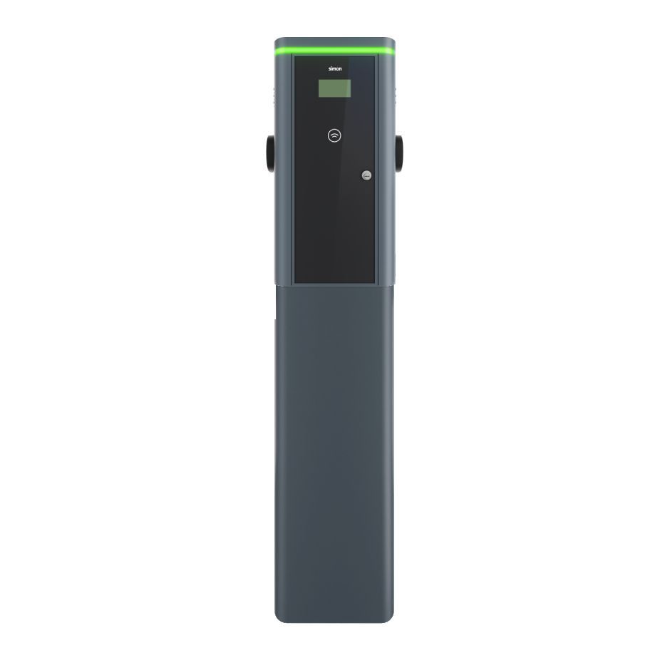 Cargador V.E de columna 2x Socket T2 22 kW - Max. 44 kW Trifásico