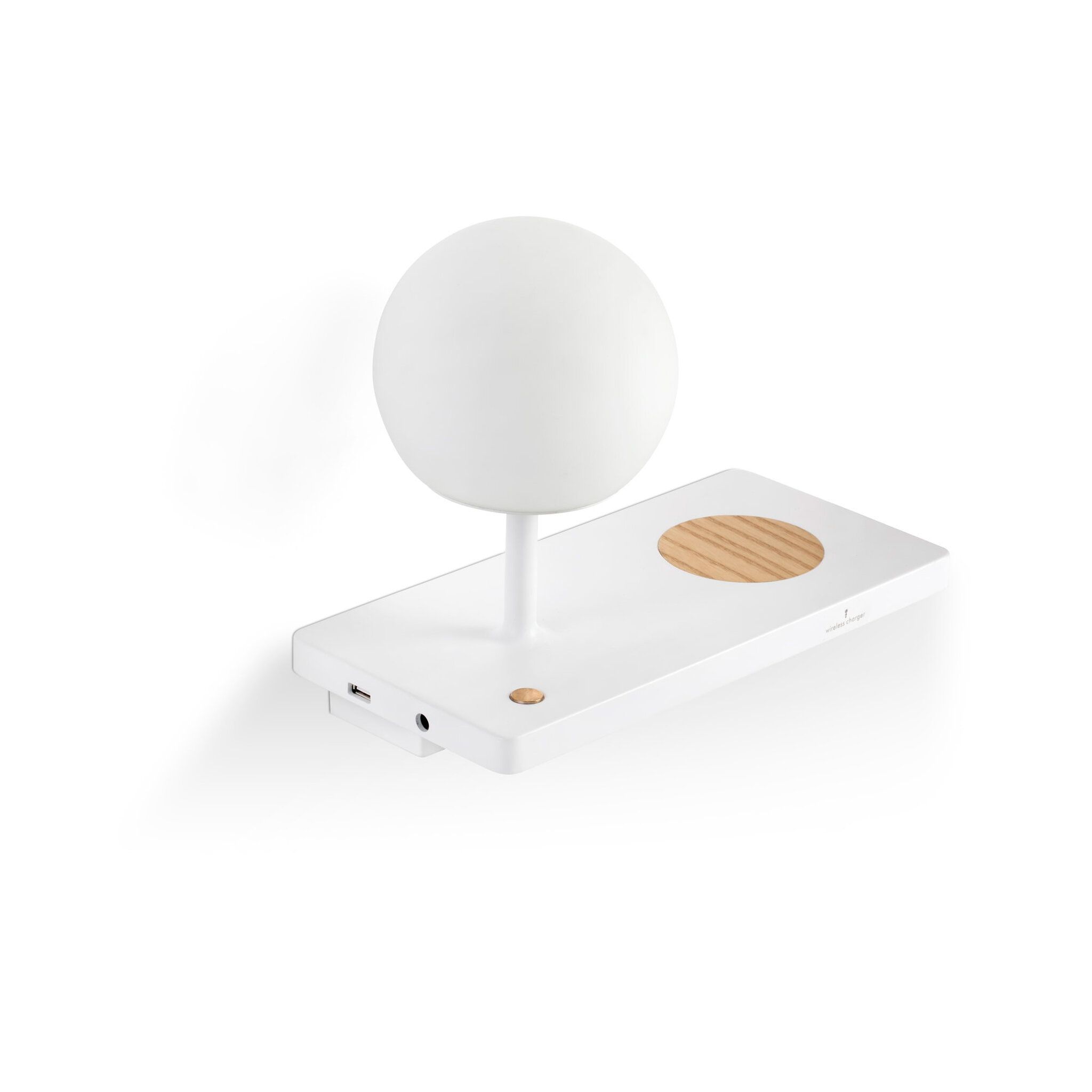 NIKO PC Lámpara aplique derecho blanco difusor PC
