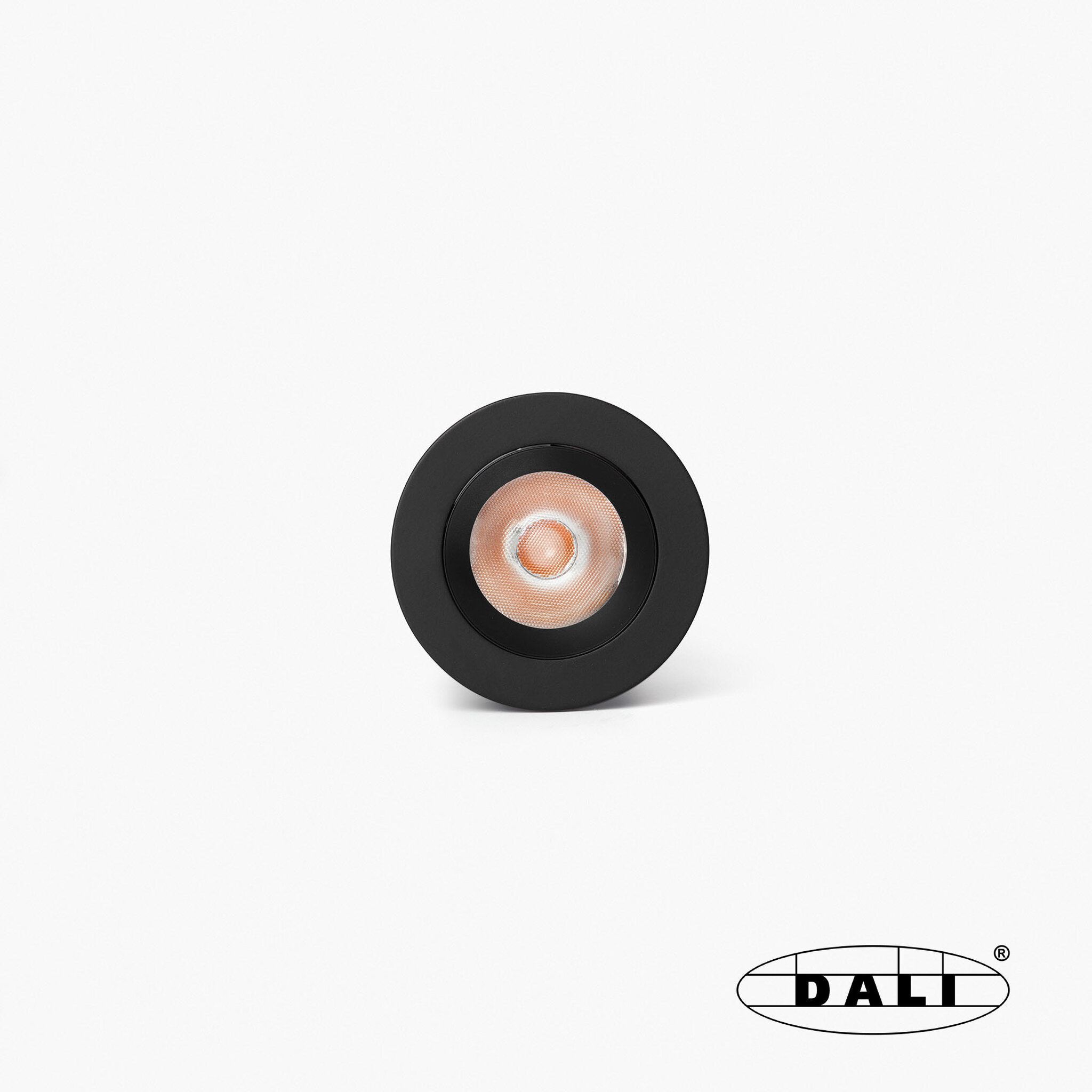 UNO downlight empotrable negro/negro 8W 37° 3000K CRI90 DALI