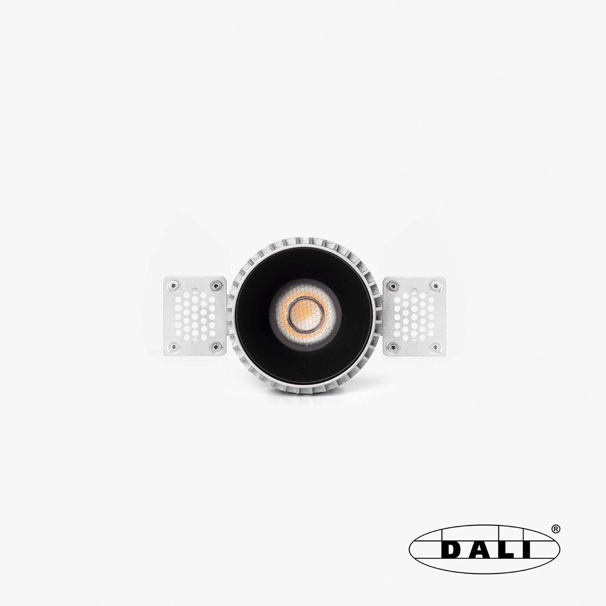 TULIPA downlight trimless empotrable negro 10W 36° 2700K CRI90 DALI