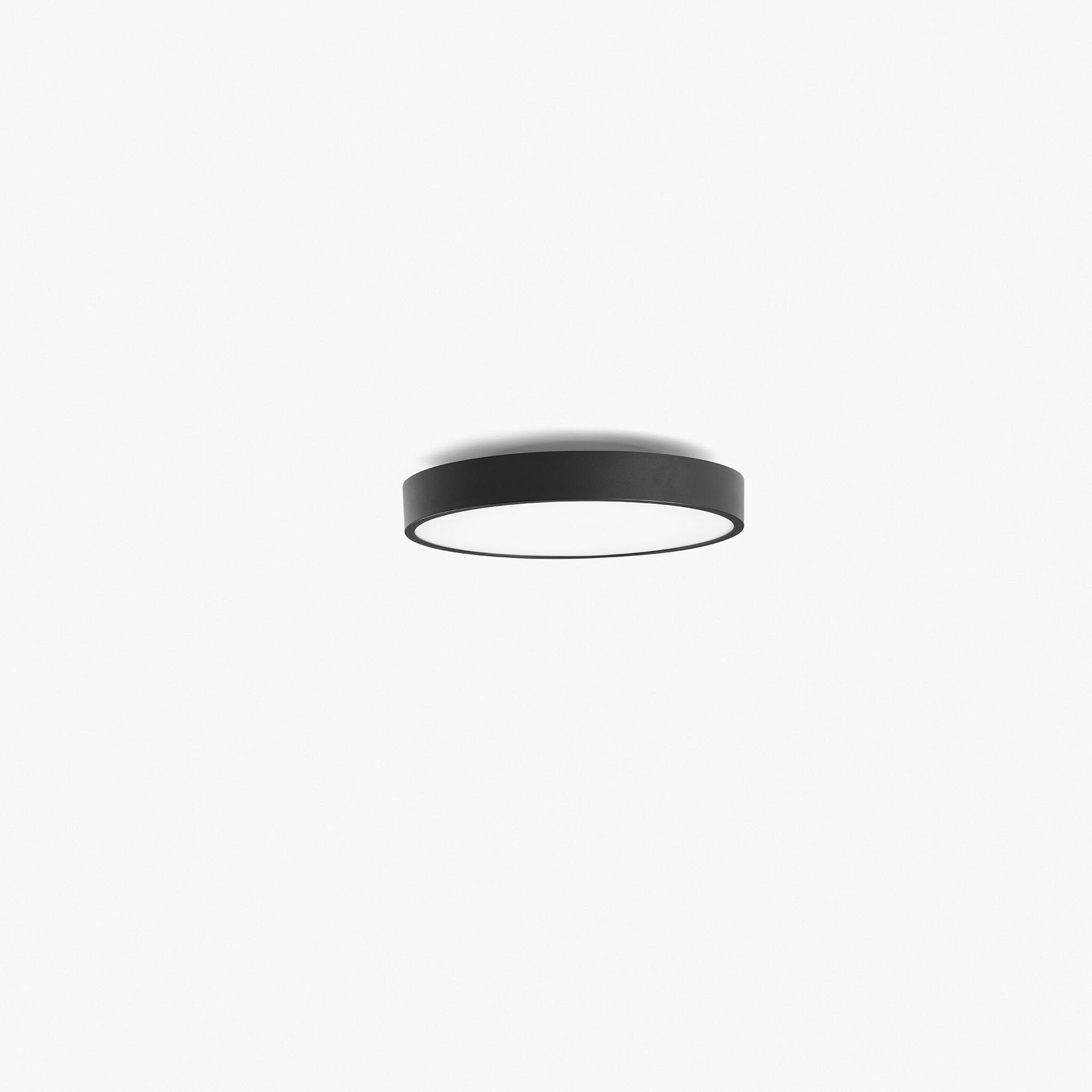 DOMIO superficie negro Ø400 36W opal 3000K CRI80 Casambi