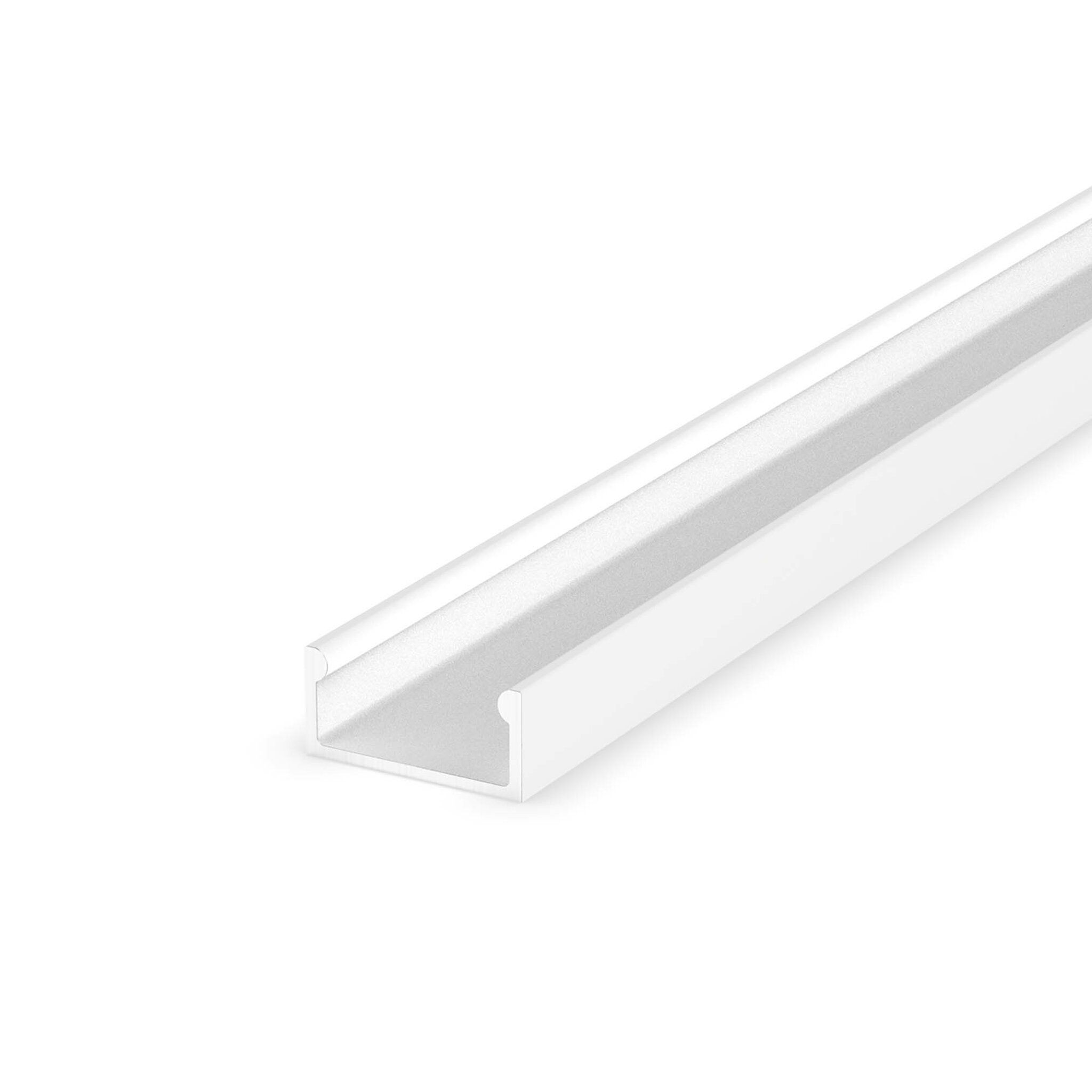 Perfil superficie 8mm blanco 2M