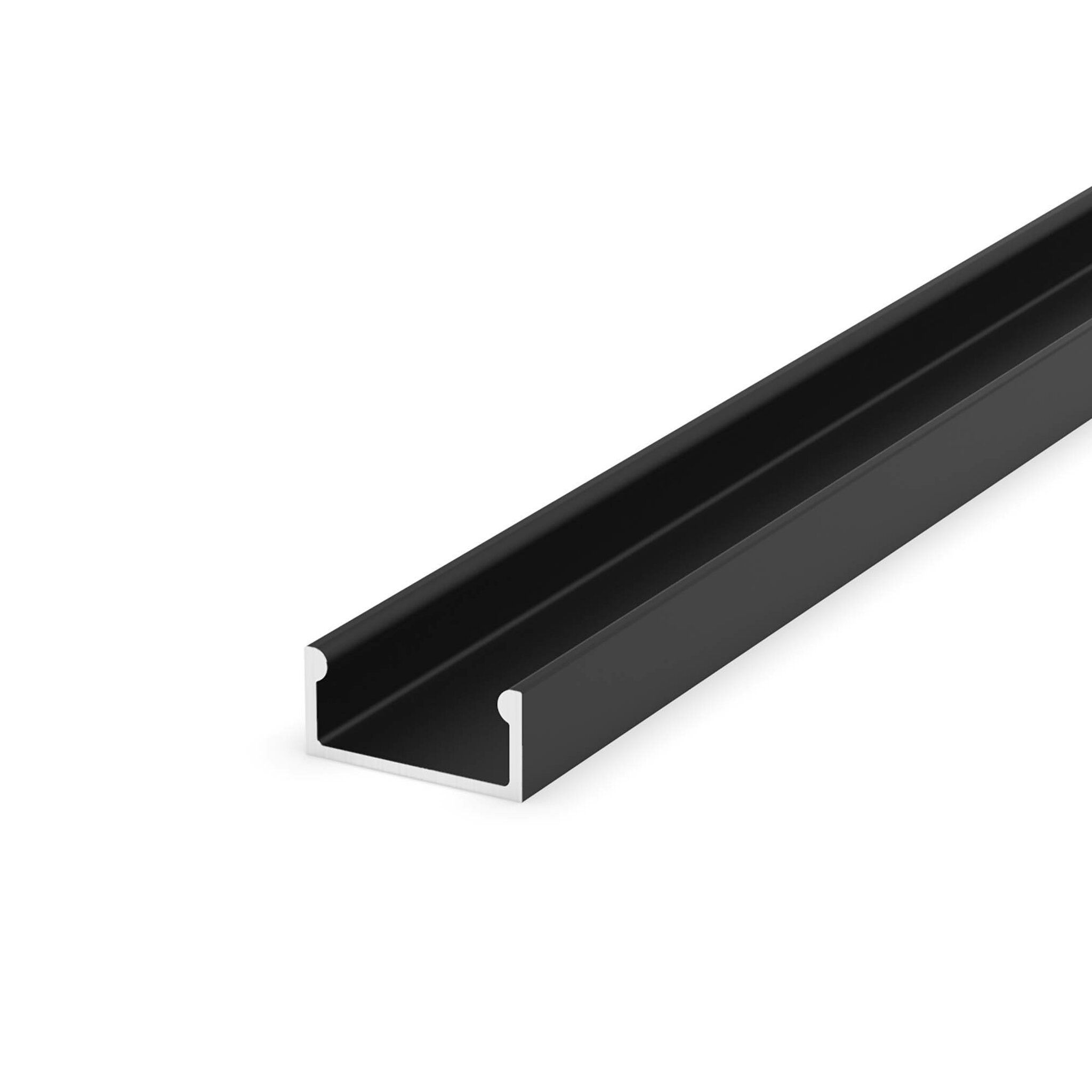 Perfil superficie 8mm negro 2M
