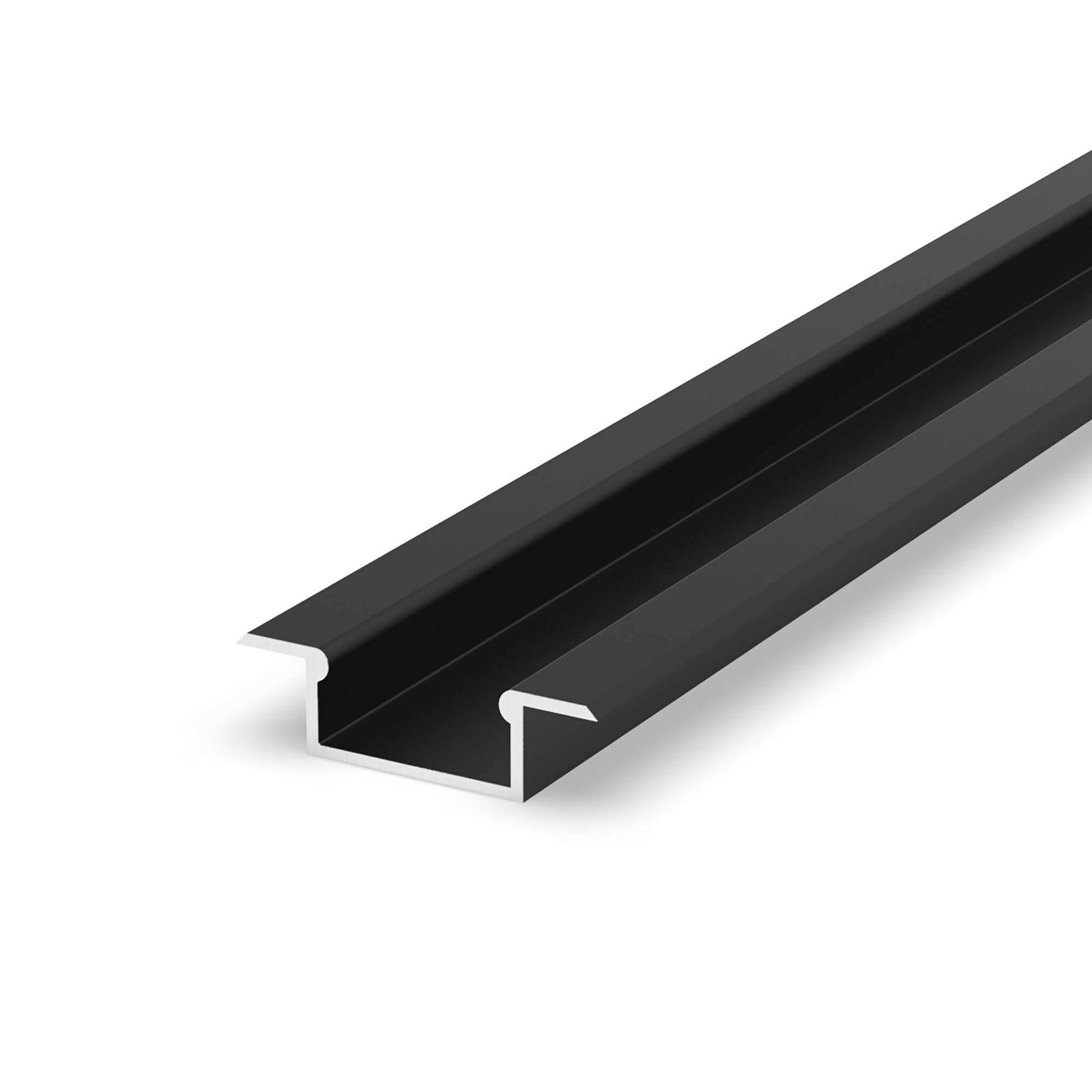 Perfil empotrar 8mm negro 2M