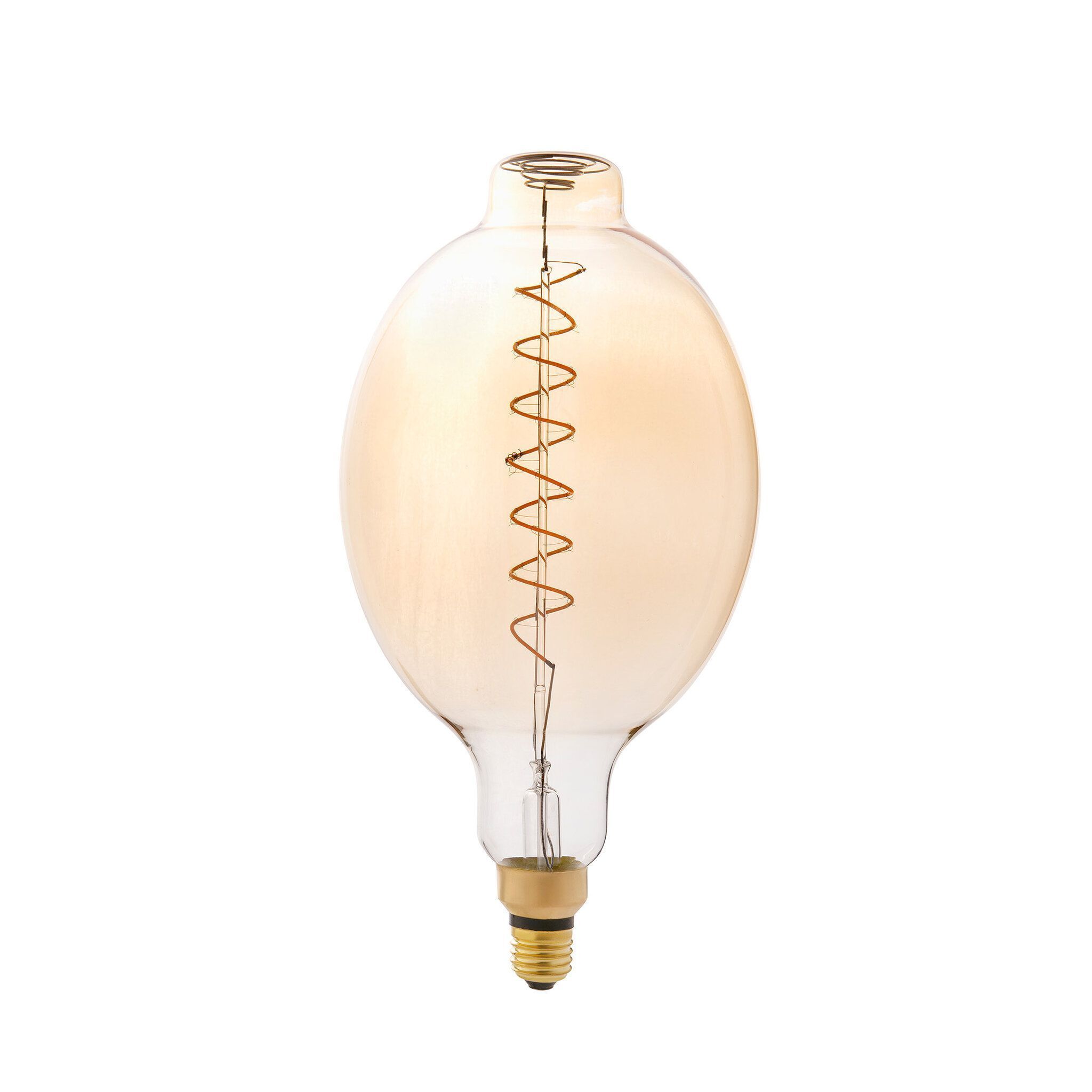 Bombilla BT180 filamento LED ámbar E27 8W 2000K