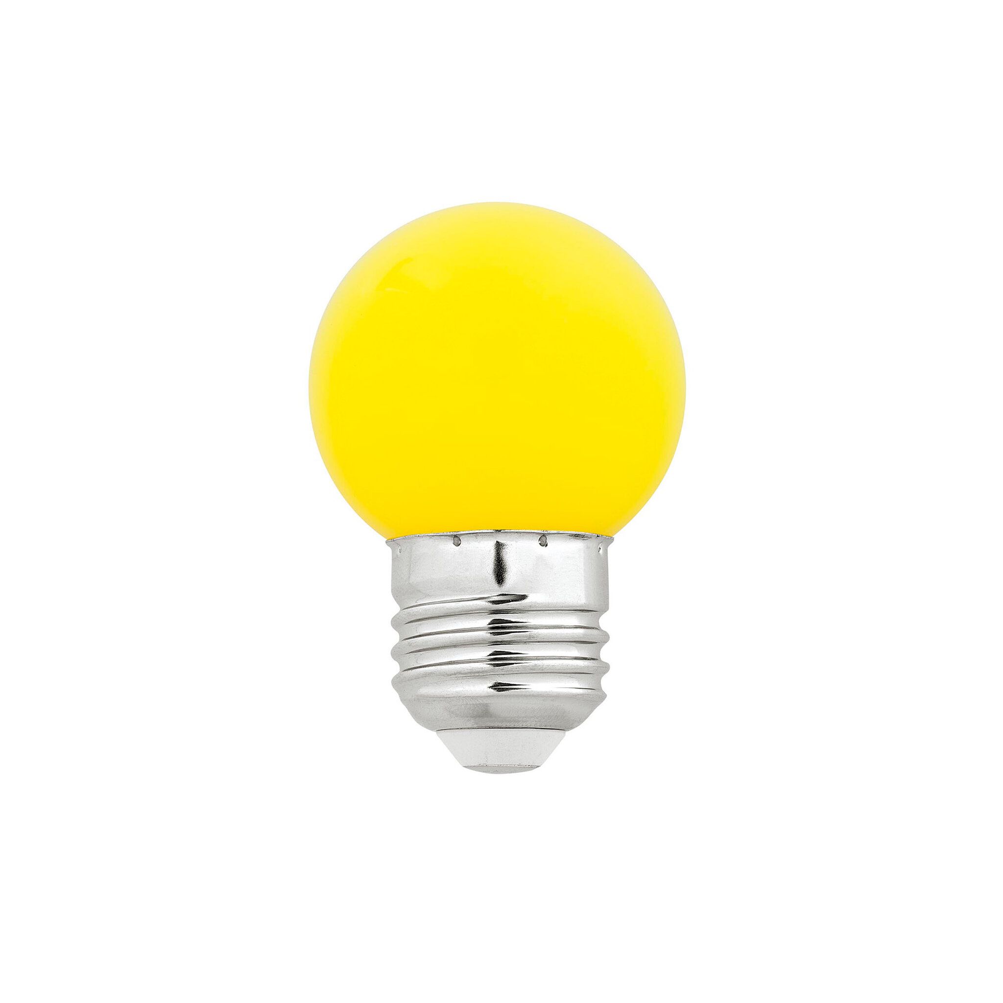 Bombilla G45 AMARILLA E27 1W LED