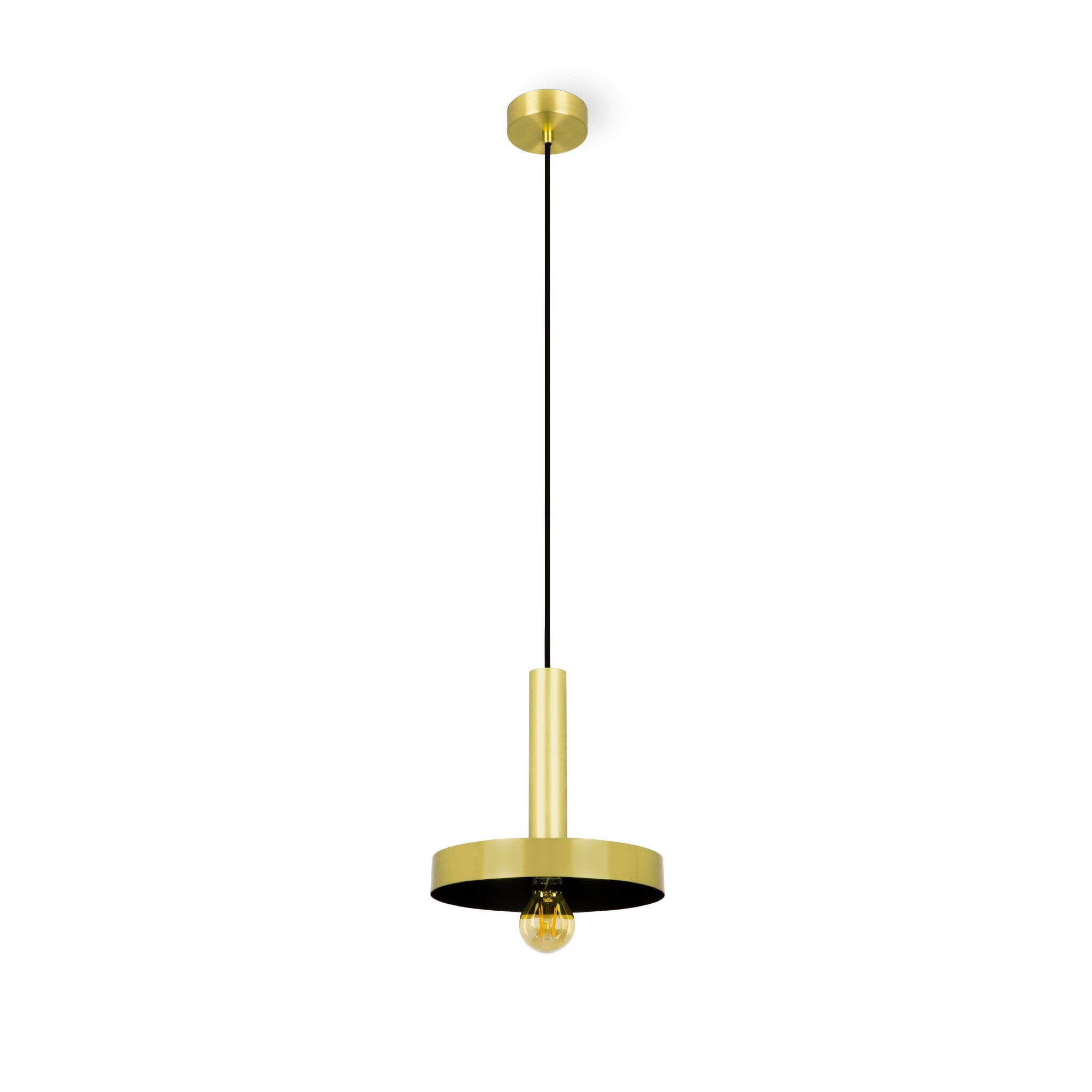 WHIZZ Colgante oro satinado y color negro
