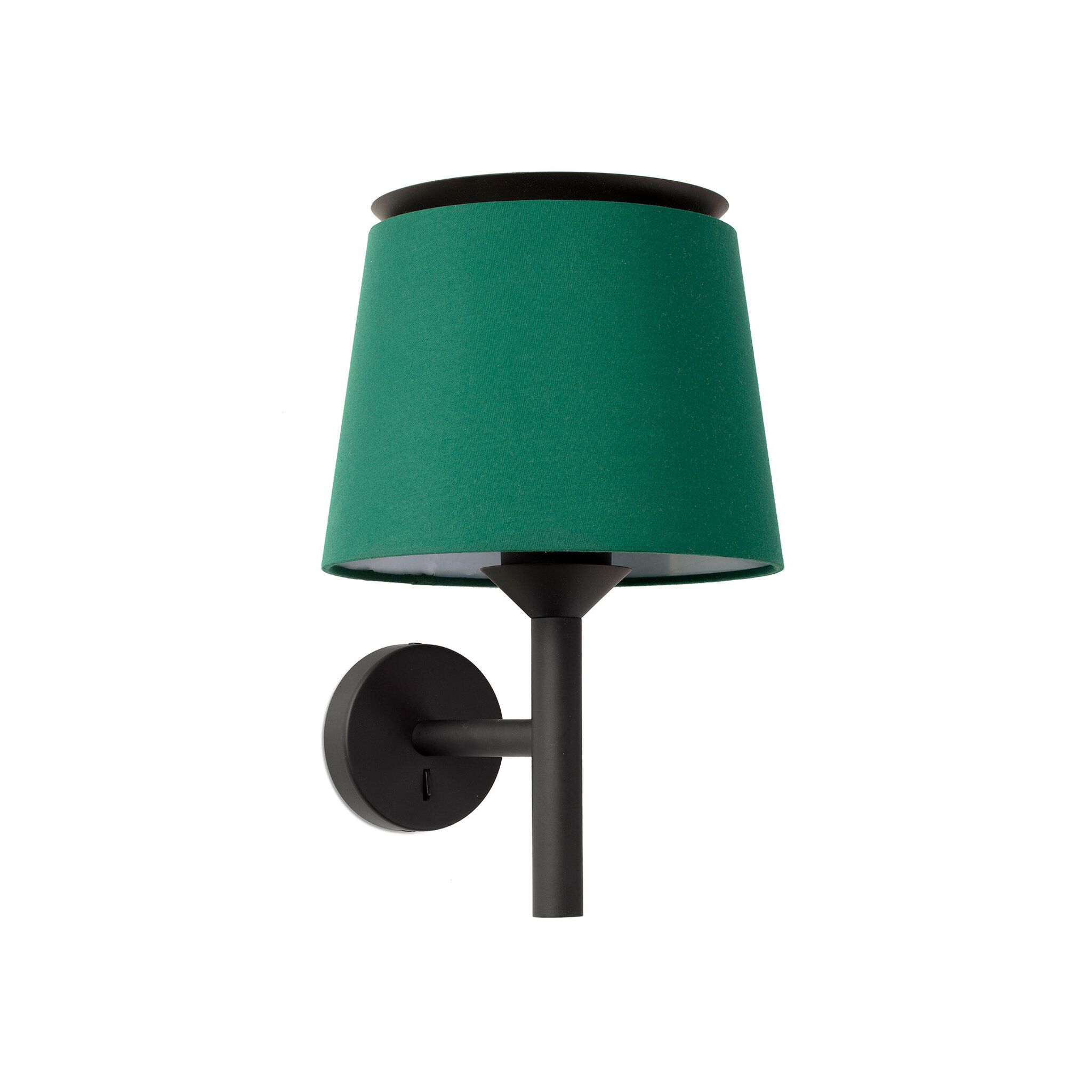 SAVOY Lámpara aplique negra/verde