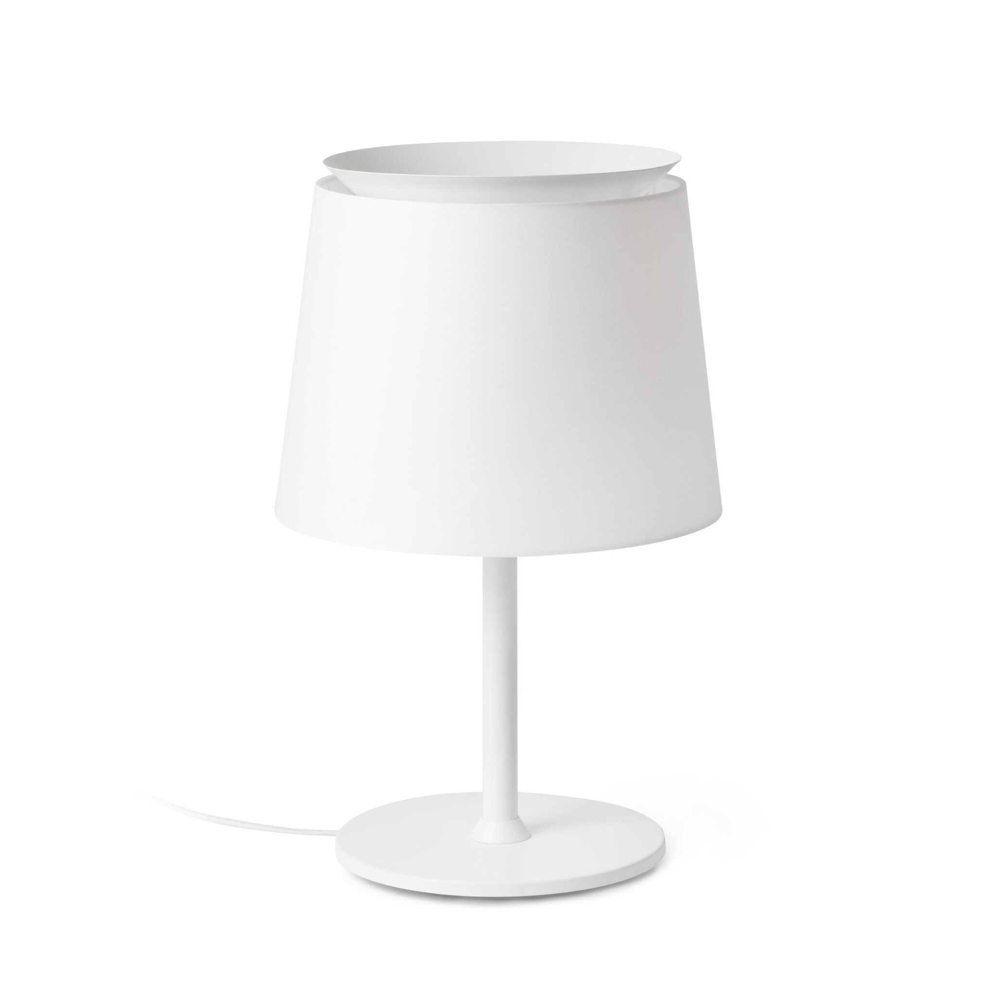 SAVOY Lámpara sobremesa blanca/blanca