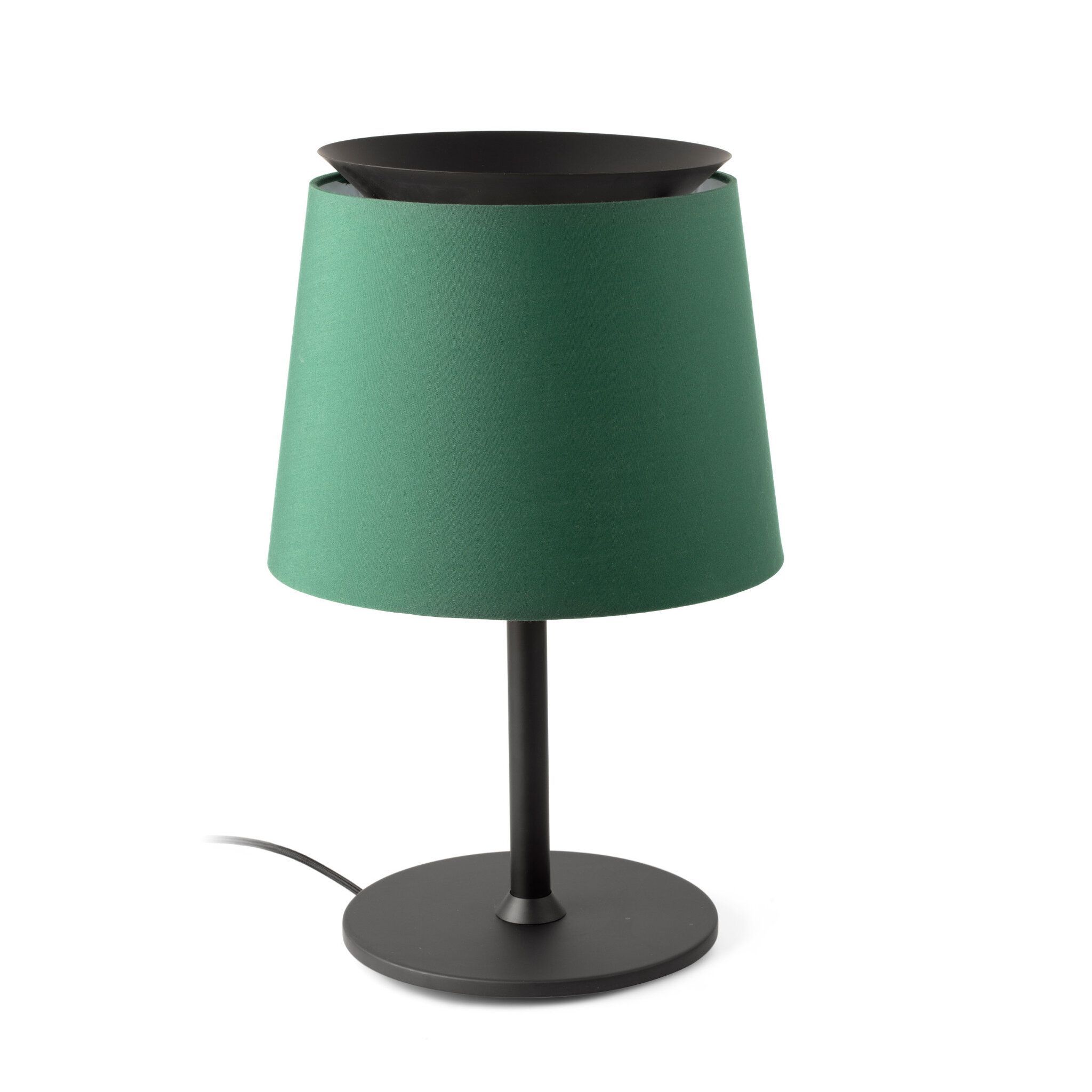 SAVOY Lámpara sobremesa negra/verde