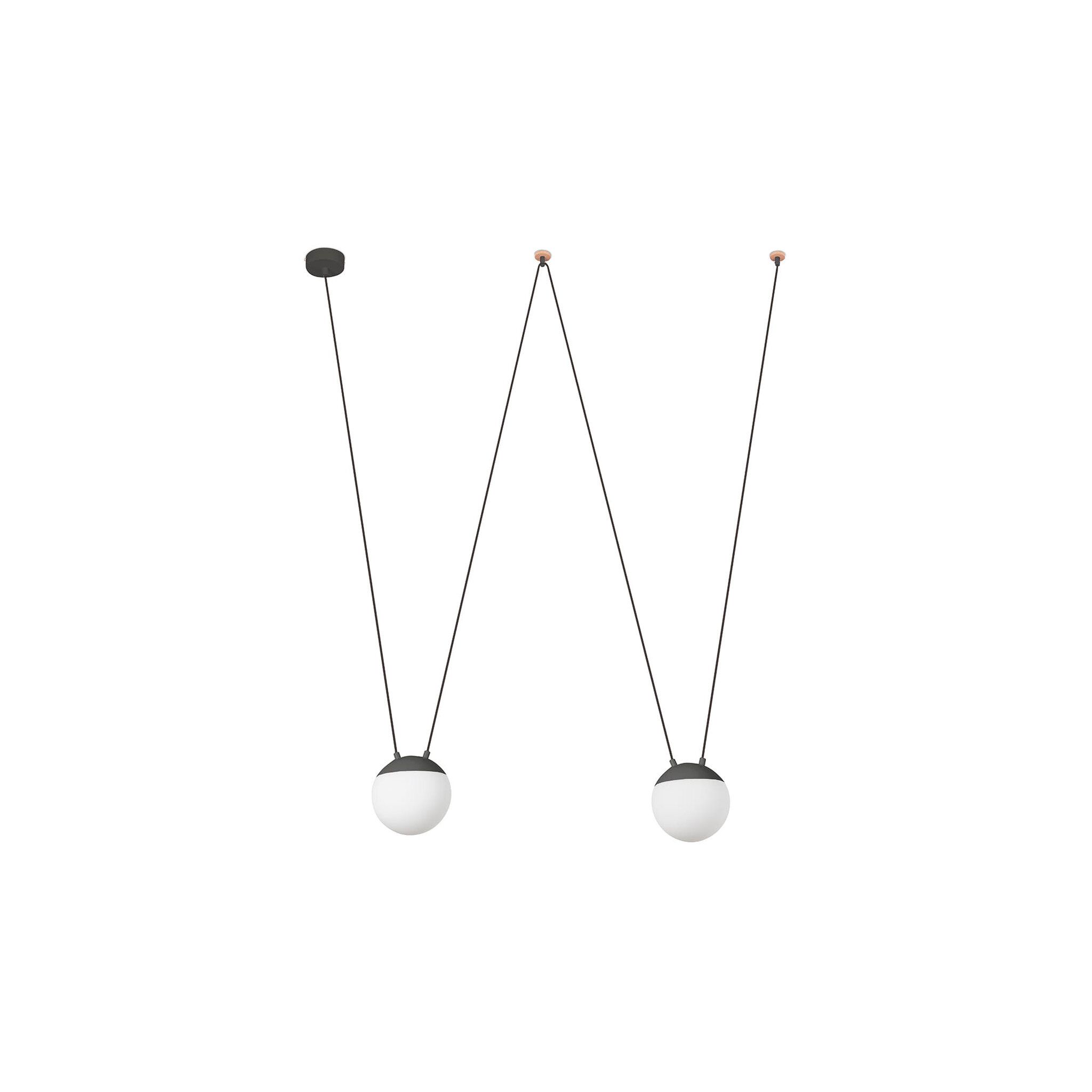 MINE SPACE 2L Colgante color gris