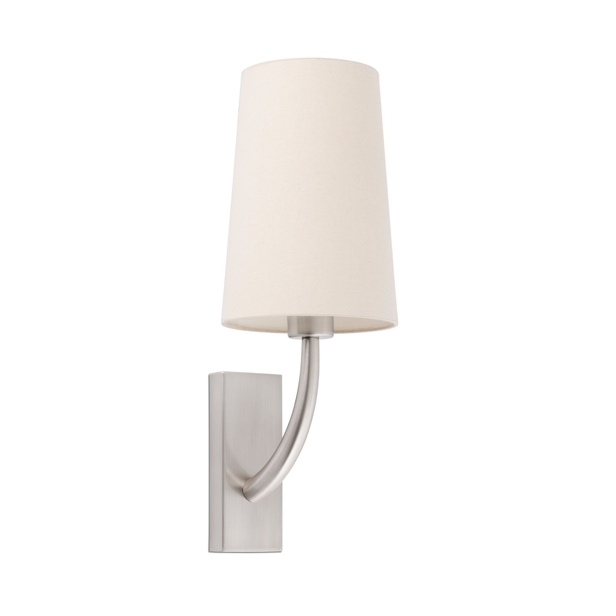 REM Lámpara aplique níquel mate/beige